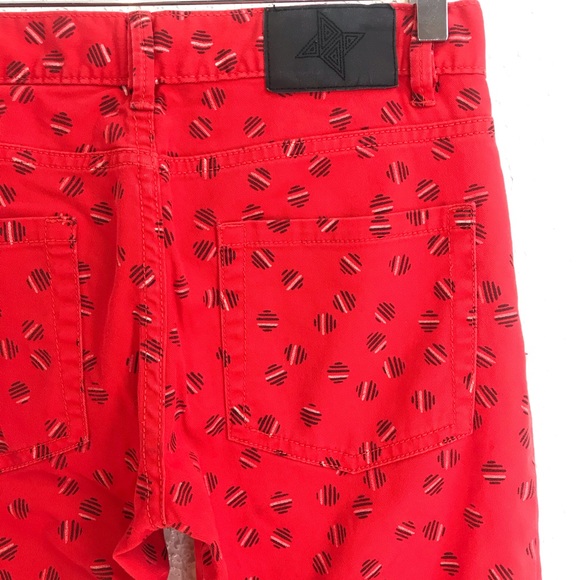 BCBGeneration Jasper Red Combo Skinny Leg Jean - Picture 6 of 7